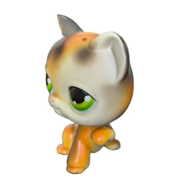 Littlest Pet Shop LPS Calico Short Hair Cat #27 Kitten 2004 - Picture 4 of 5